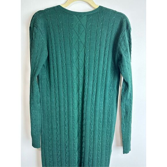 Hunter Green Knit Maxi Sweater Dress - Picture 14 of 16